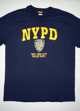 Футболка  nypd police department new york оригинал (xl)