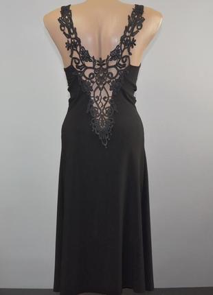Чёрное платье с красивой спиной (s)