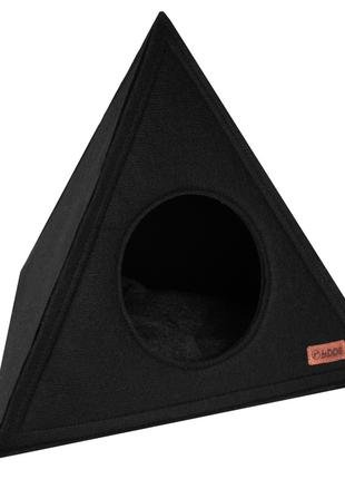 Домик для кота собаки Треугольный 60х48 см Черный
