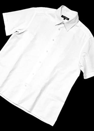 M-l&nbsp;біла чоловіча сорочка m&amp;s, льон і бавовна, ідеаль...