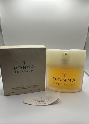 Винтажный парфюмированный дезодорант trussardi donna