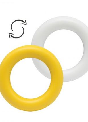 Погремушка "Кольцо", желто-белый