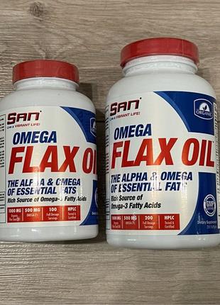 Рыбий жир Омега 3 6 9 SAN Omega Flax Oil 100 и 200к США лучше ...
