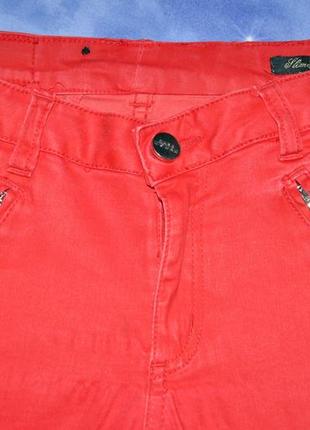 Стильні червоні жіночі джинси скіні zara