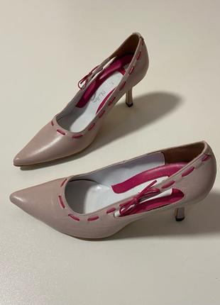 Jane Shilton Шкіряні жіночі туфлі човника-човник 37 24 см