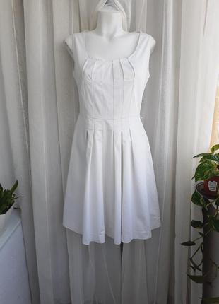 Белое летнее платье размер m