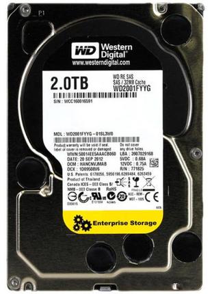 Жорсткий диск для сервера 3.5" 2 TB WD (WD2001FYYG)