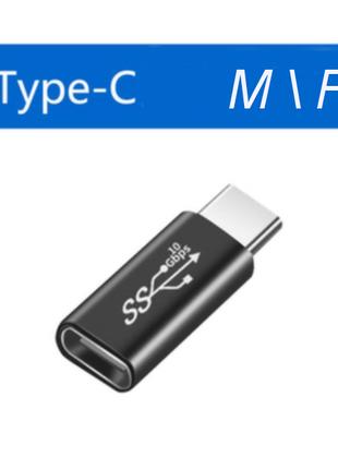 Адаптер перехідник USB 3.1 Gen 2 Type C Male - Type C Female B...