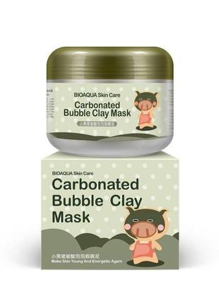 Пузырьковая маска для лица bioaqua carbonated bubble clay mask...
