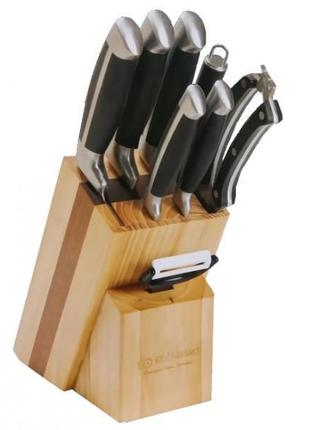Набор кухонных ножей на деревянной подставке Edenberg EB-3612 ...