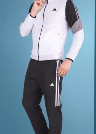 Мужской летний спортивный костюм Adidas,ткань микрофибра