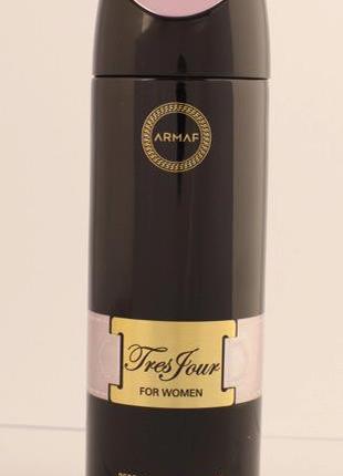 Женский парфюмированный дезодорант Armaf TRES JOUR 200 ml