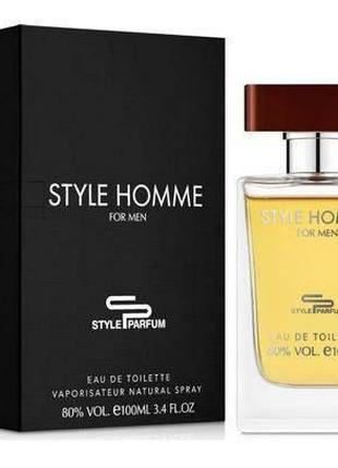 Туалетная вода для мужчин Sterling Parfums Style Homme 100 мл