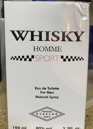 Туалетна вода Evaflor Whisky Sport Home 100 мл (м ята упаковка)
