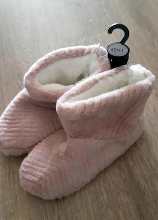 Домашні теплі чобітки-капці 40-41 розмір