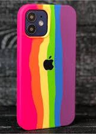 Чохол Silicone Case Full for iPhone 13 RAINBOW 5