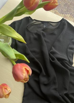 Черное платье прозрачное накидка h&amp;m оверсайз