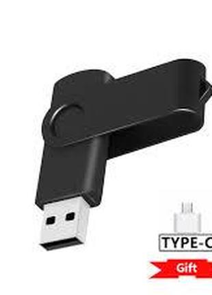 Флешка USB 2.0 OTG 64 ГБ (64 GB USB Flash Drive) металлическая...