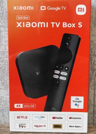 Новинка XIAOMI Mi Box S 2 gen (MDZ-28-AA) smart tv приставка