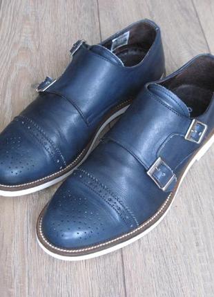 Cafe noir (40) кожаные туфли монки мужские