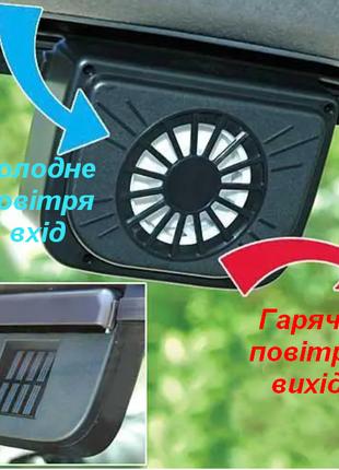Автомобільний вентилятор на сонячній батареї Auto Cool Fan