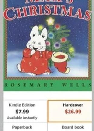 Rosemary wells max's christmas новогодняя книга английский язы...