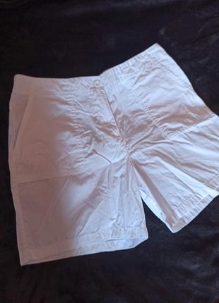 Білі бавовняні шорти, белые хлопковое шорты marks&spencer