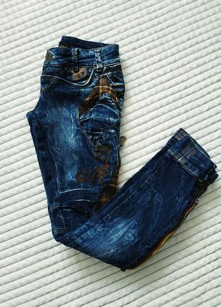 Жіночі стильні вінтажні демісезонні джинси raw denim
