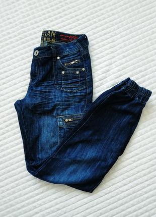 Жіночі джинси джогери з накладними кишенями parisian denim