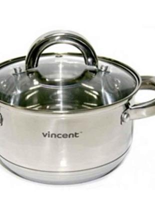 Кастрюля из нержавеющей стали Vincent 6,1 литров (VC-3167-24)