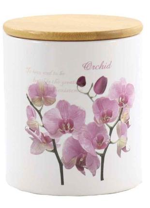 Банка для сыпучих продуктов Interos Орхидея розовая 650 мл (ZF...
