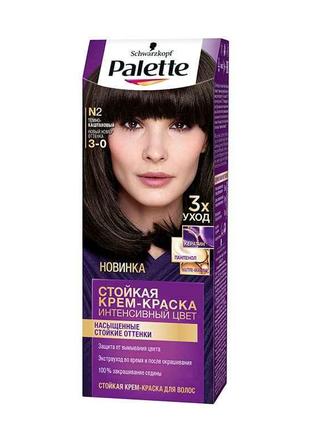 Фарба для волосся N2 (Темно-каштановий) ТМ PALETTE