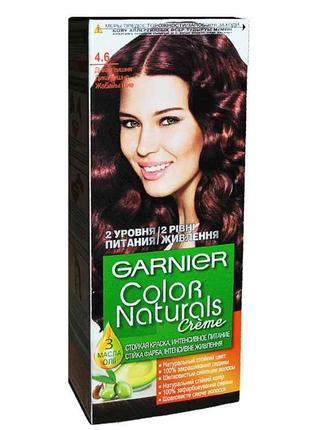 Крем-фарба стійка Дика вишня Color Naturals (тон 4.6) ТМ GARNIER
