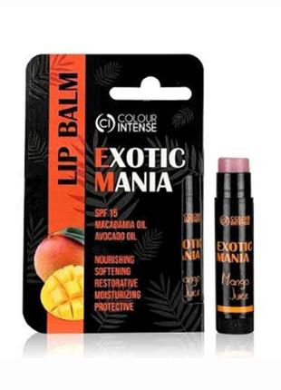 Бальзам для губ Exotic Mania 5г 02 Сік Манго ТМ Colour Intense
