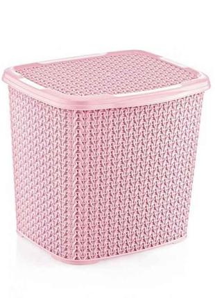 Короб для миючих засобів KNIT 6,2 л, рожевий ТМOZ-ER PLastic