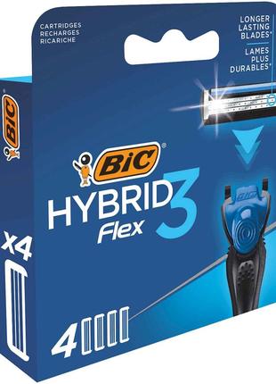 Змінні картриджі Flex 3 Hybrid 4шт ТМ BIC