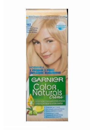 Крем-фарба стійка Сніжний блонд Color Naturals (тон 102) ТМ GA...