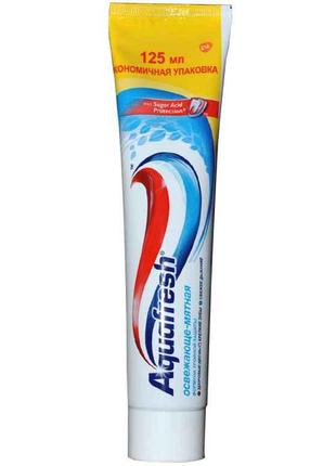 Зубна паста 125 мл (Освіжаюча мятна) без коробки ТМ AQUAFRESH