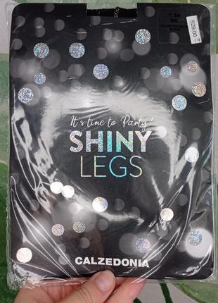 Колготки calzedonia shiny legs с полоской (оригинал)