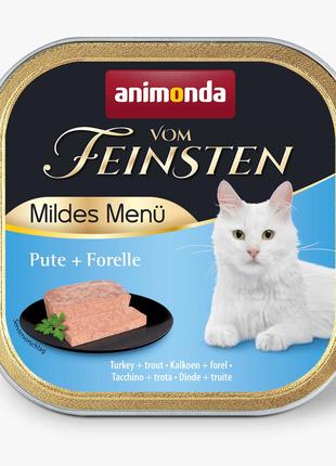 Влажный корм для кошек Animonda Vom Feinsten с индейкой и форе...