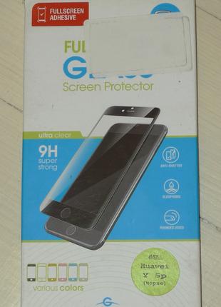 Защитное стекло Global Full Glue для Huawei Y5p Black 1177