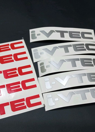 Наклейки на стекло заднее Хонда втек i vtec