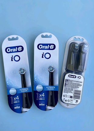 Oral-B/Braun iO series Ultimate Clean! Чорні! Змінні насадки!