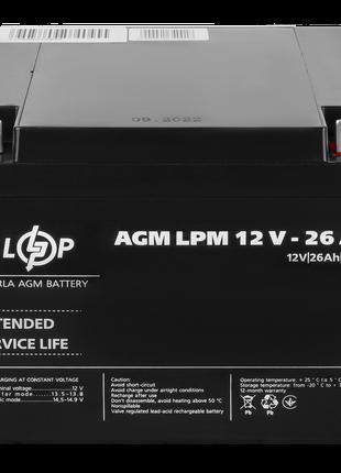 Аккумулятор свинцово-кислотный 26 Ah (ампер-часов) LogicPower ...