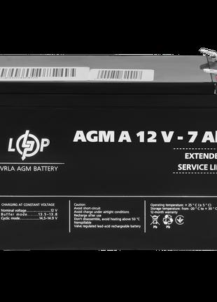 Аккумулятор свинцово-кислотный 7 Ah (ампер-часов) LogicPower A...