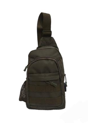 Тактический рюкзак на одно плечо TL-57405 оливковый