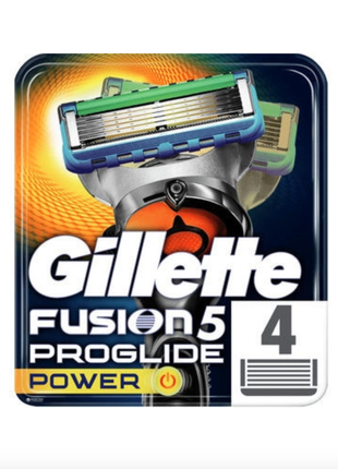 Картриджі гоління леза касети Gillette Fusion 5 Proglide power 4
