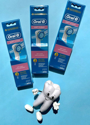 Oral-B Braun Soft Clean! Змінні насадки! Оригінали!