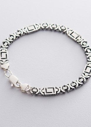Чоловічий срібний браслет (Євро Версаче 0.8 см) ч0217020