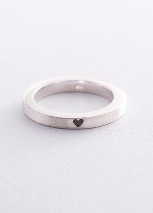 Серебряное кольцо "Сердце" 112125с